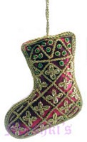 Socks shaped Christmas hanging - click here for large view